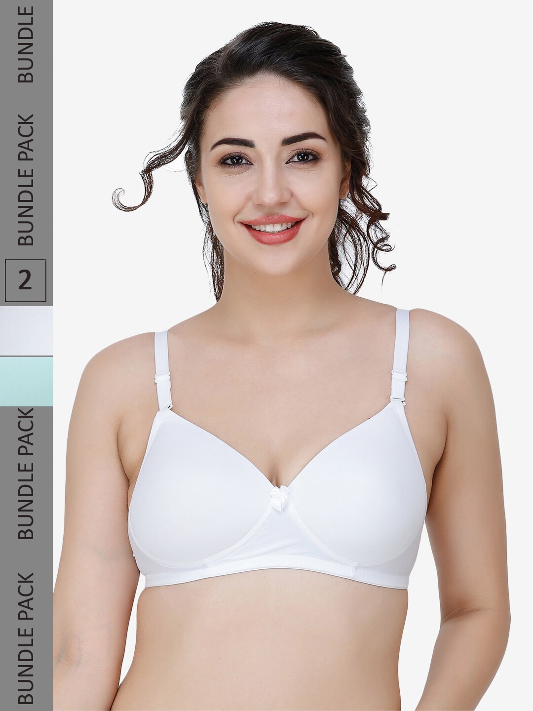 

College Girl Women Bra, White