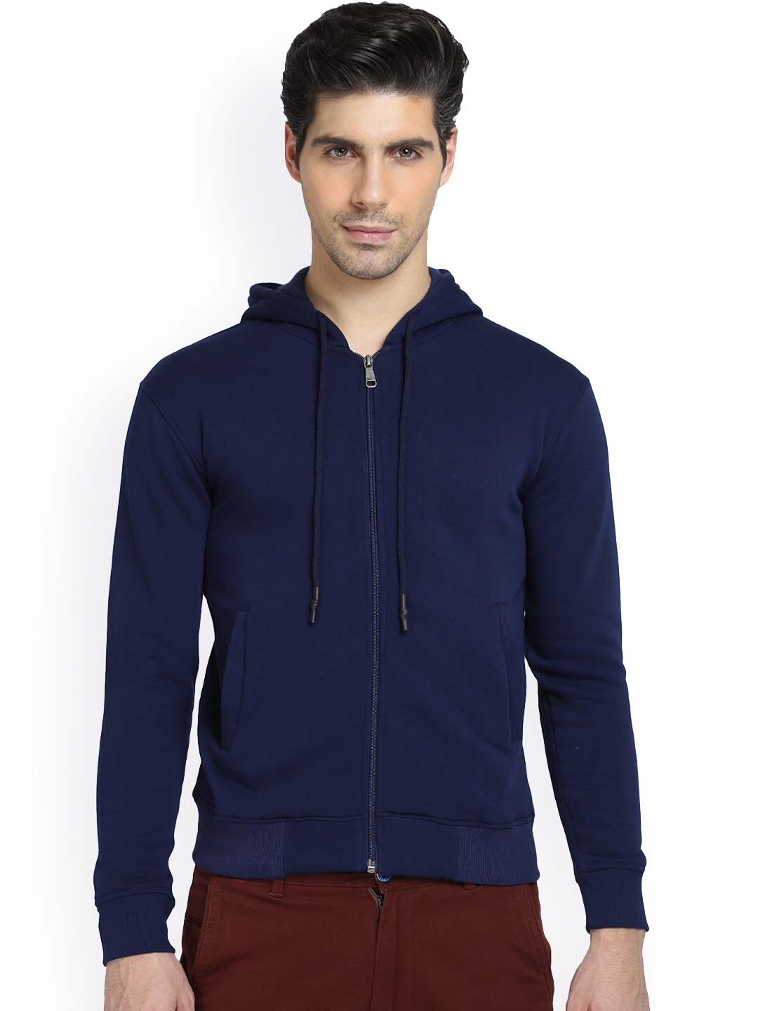 

DYCA Lightweight Hooded Cotton Open Front Jacket, Blue