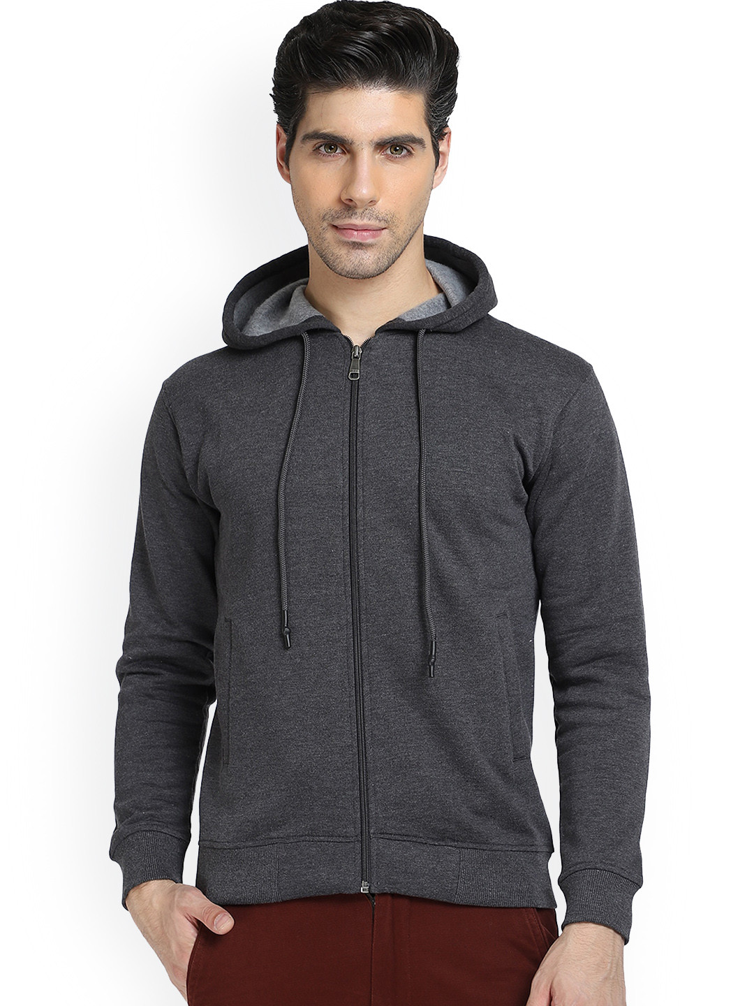 

DYCA Lightweight Hooded Cotton Open Front Jacket, Grey