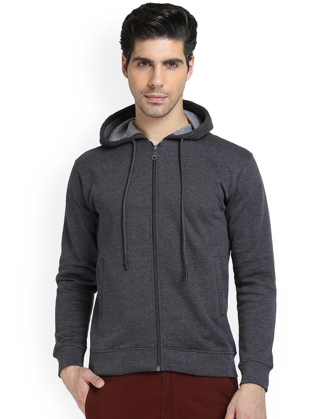 

DYCA Lightweight Hooded Cotton Bomber Jacket, Grey