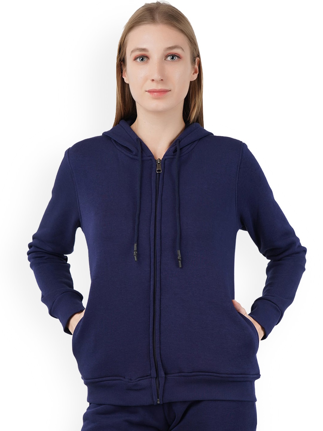 

DYCA Cotton Hooded Lightweight Sporty Jacket, Blue