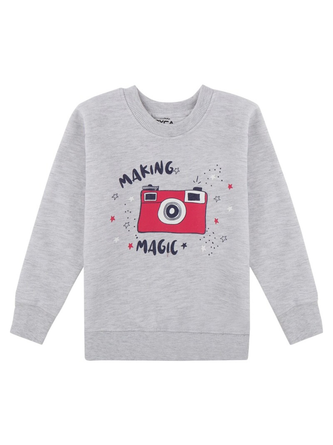 

DYCA Girls Grey Printed Sweatshirt