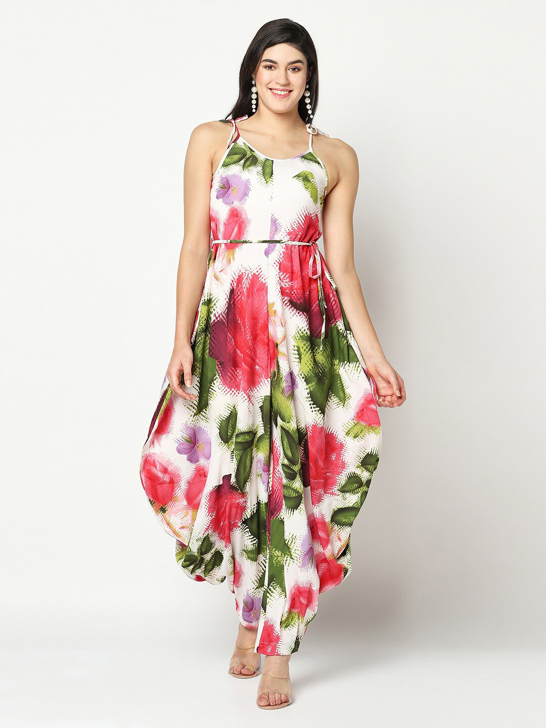 

SQew Women White Jumpsuit