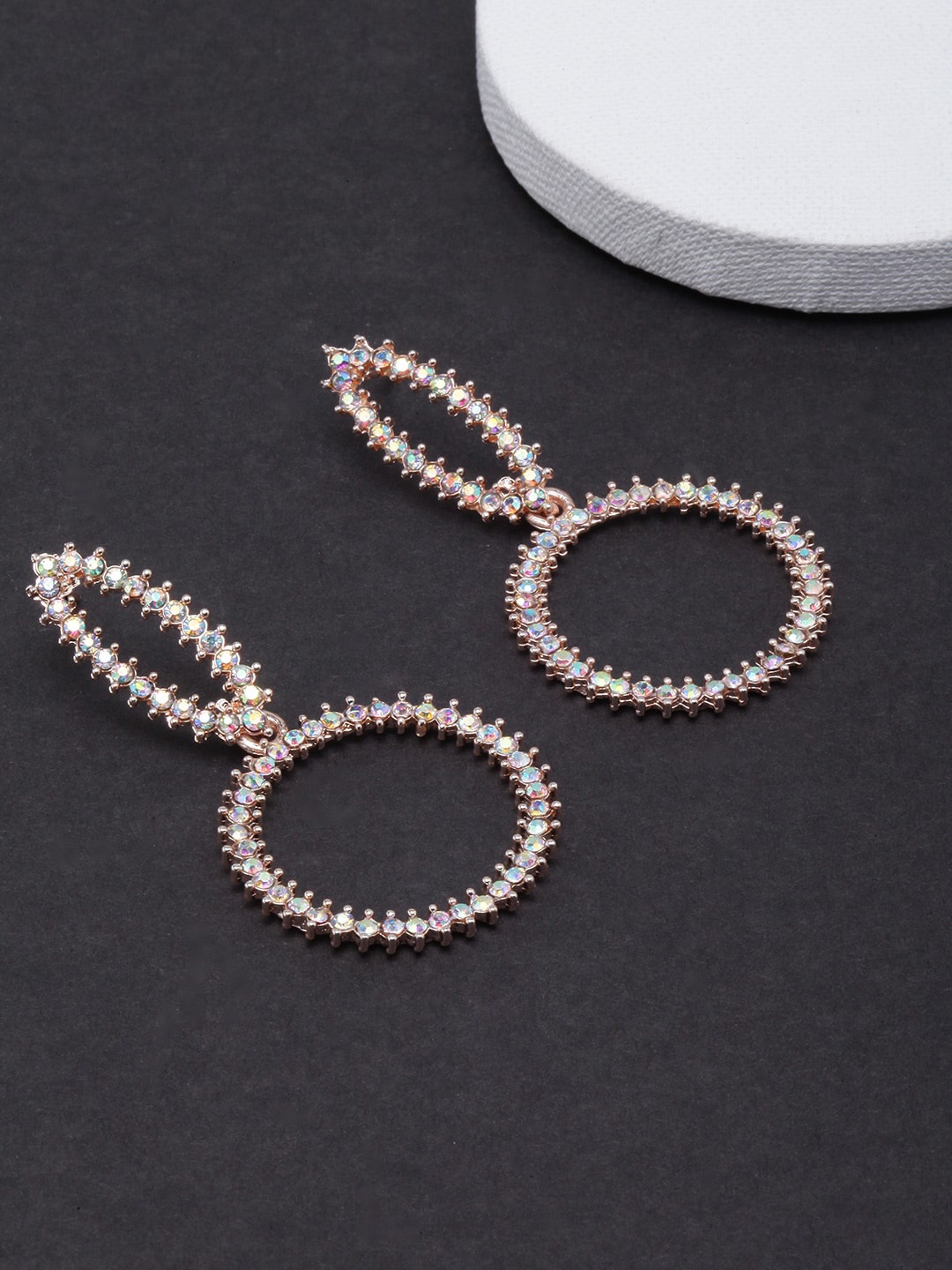

Stylecast X KPOP Gold-Plated Circular Shaped Drop Earrings
