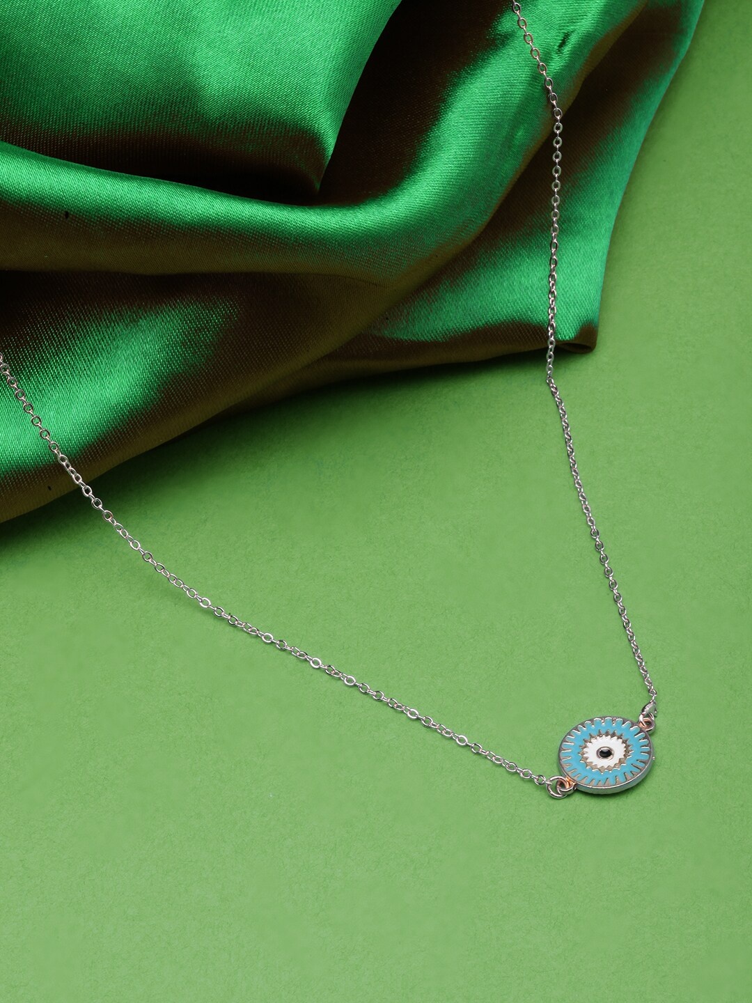 

Stylecast X KPOP Rose Gold-Toned Rose Gold-Plated Enamelled Circular Chain