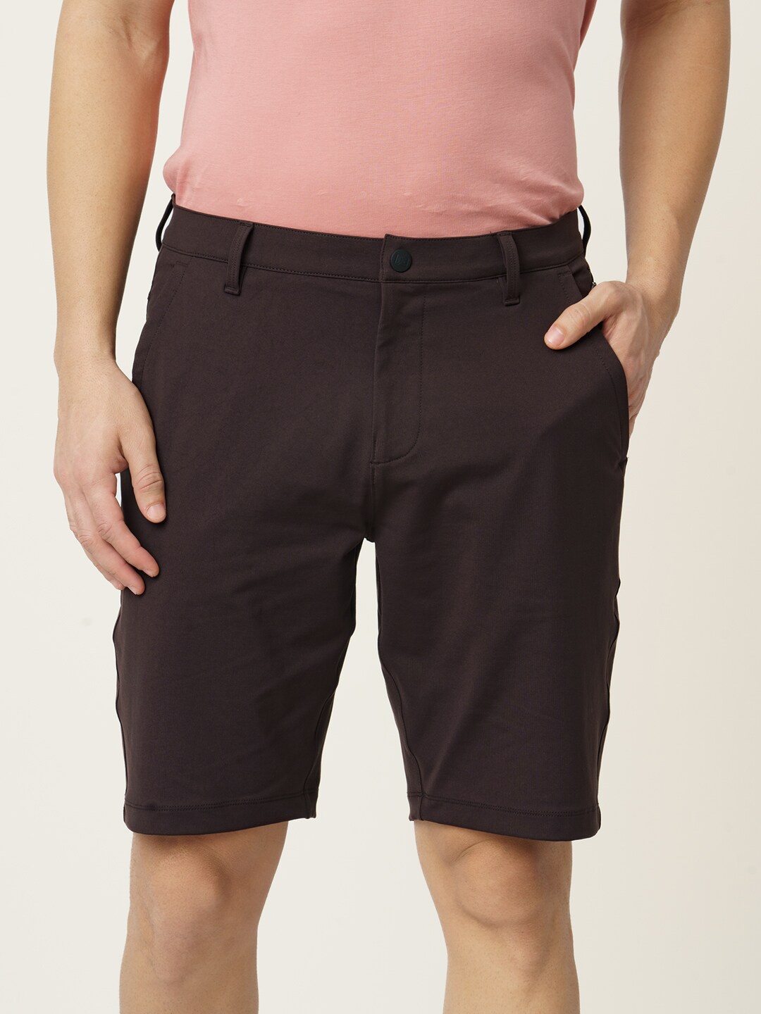 

DAMENSCH Constant Men 4 Way Stretch Formal Chino Shorts, Brown