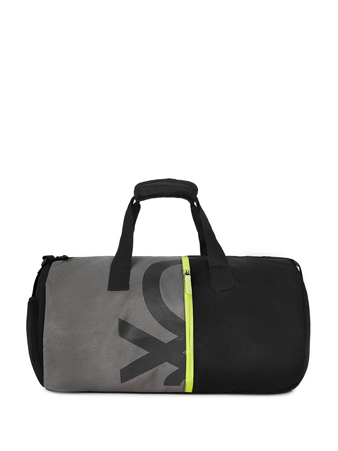 

United Colors of Benetton Colourblocked Duffel Bag, Grey