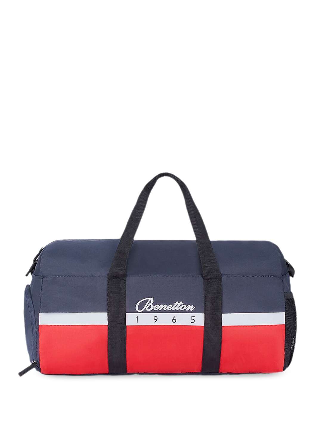 

United Colors of Benetton Colourblocked Duffel Bag, Navy blue