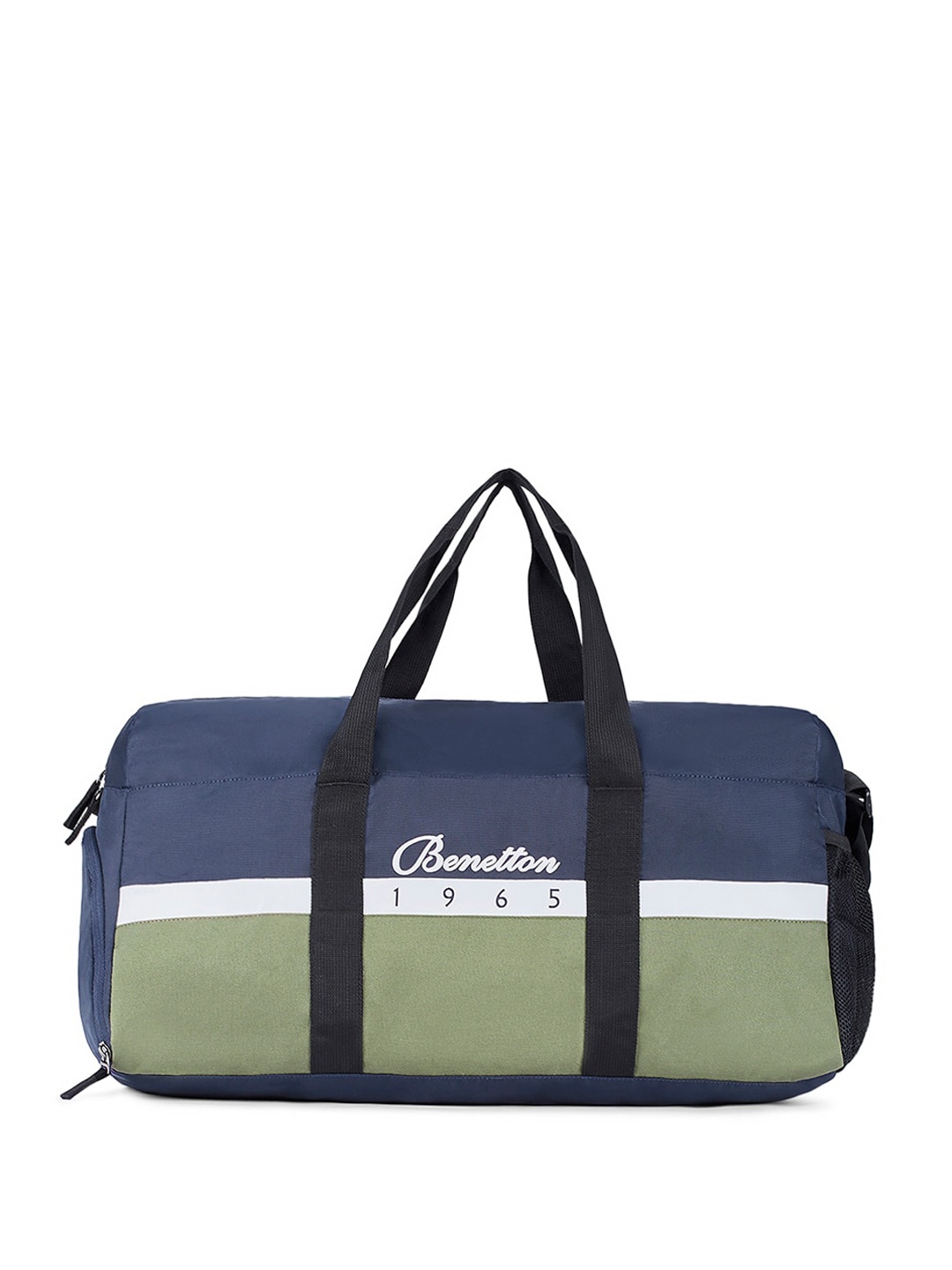 

United Colors of Benetton Colourblocked Duffel Bag, Navy blue