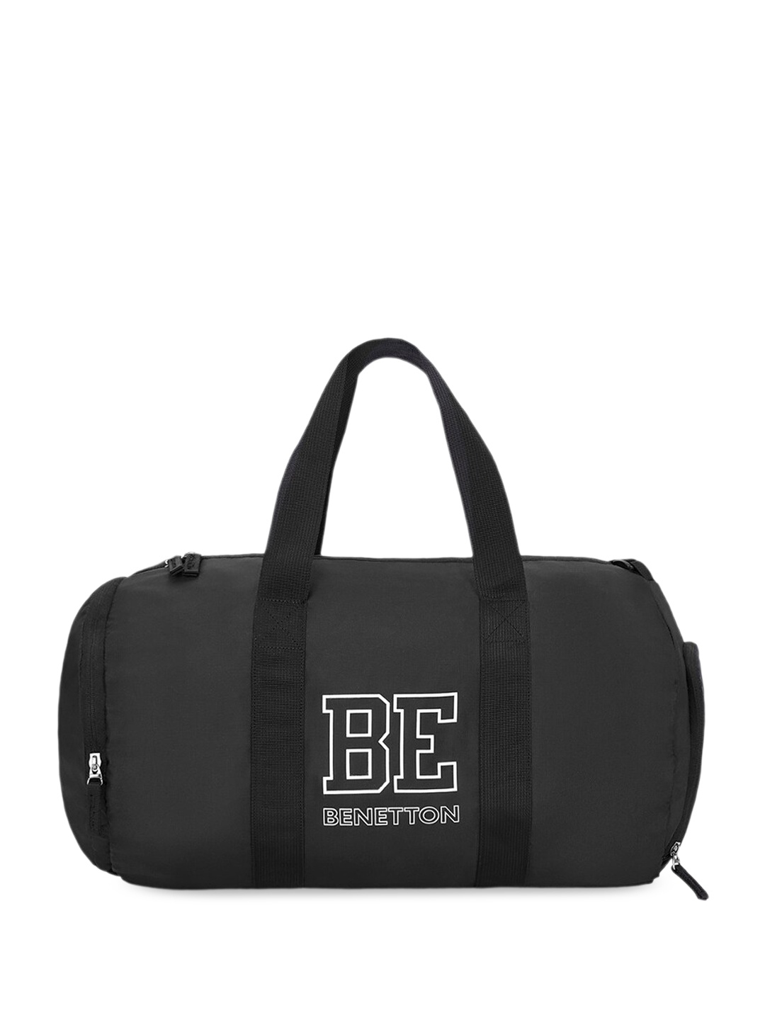 

United Colors of Benetton Printed Duffel Bag, Black