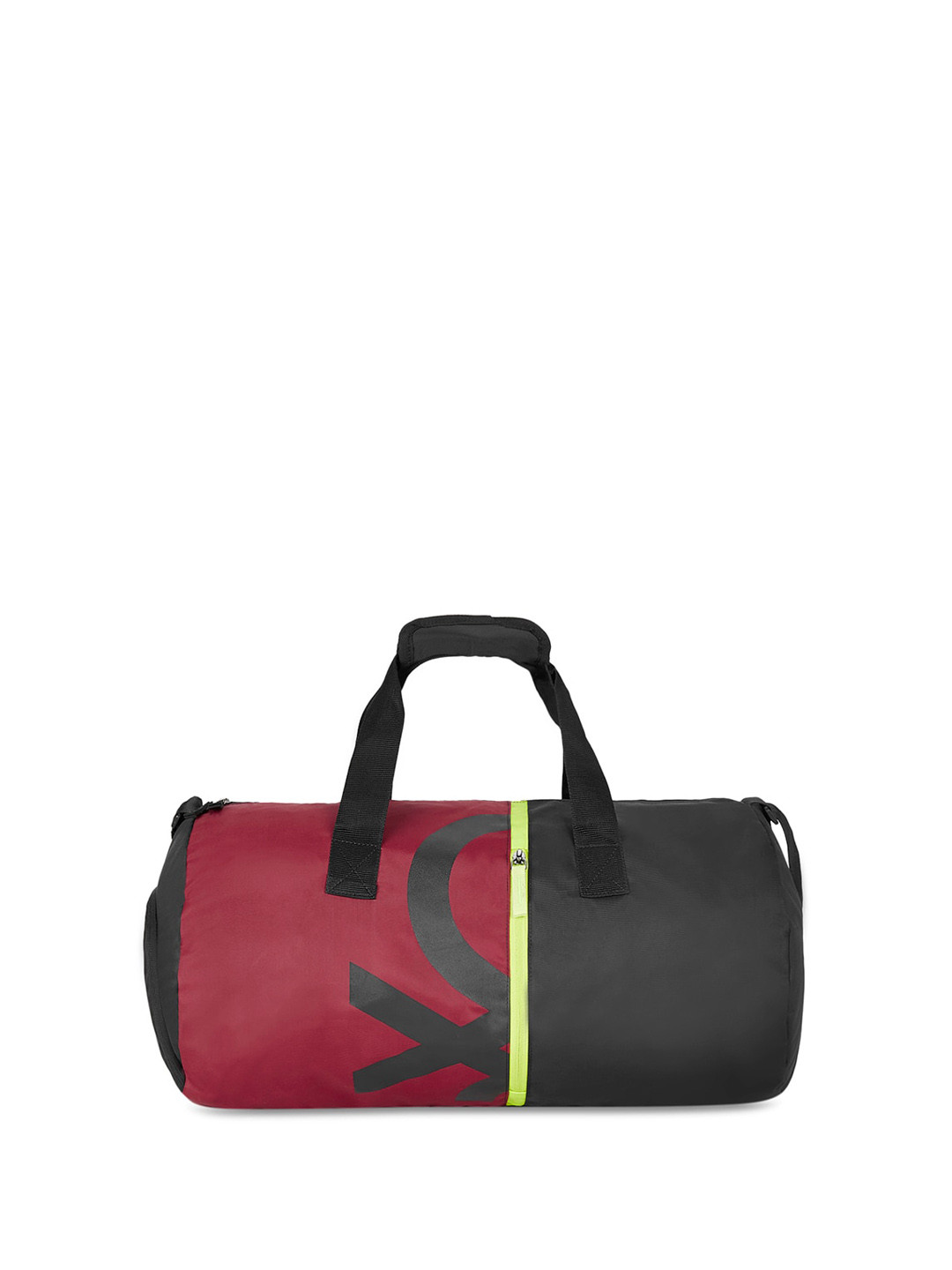 

United Colors of Benetton Colourblocked Duffel Bag, Red