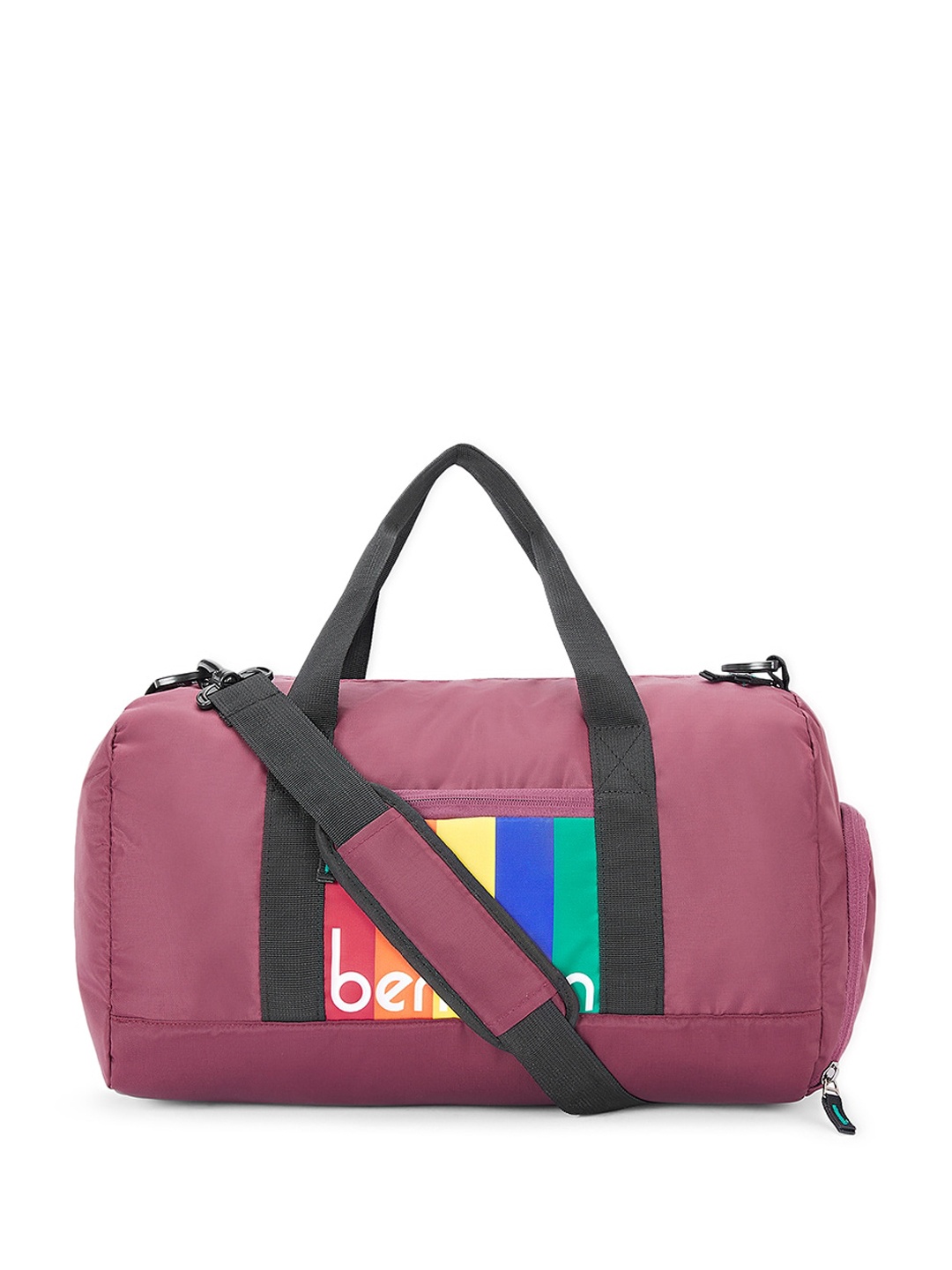 

United Colors of Benetton Printed Duffel Bag, Purple