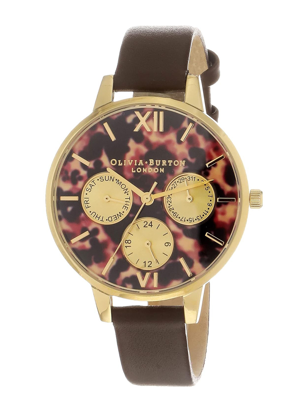 

Olivia Burton Women Leather Straps Analogue Multi Function Watch OB16CG95