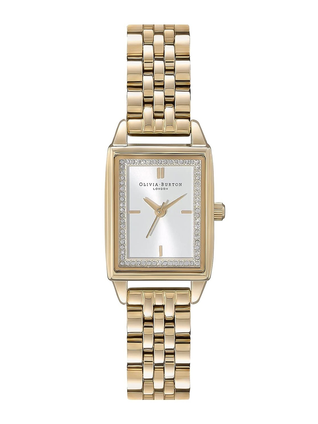 

Olivia Burton Women Brass Dial & Bracelet Style Straps Analogue Watch 24000013, White