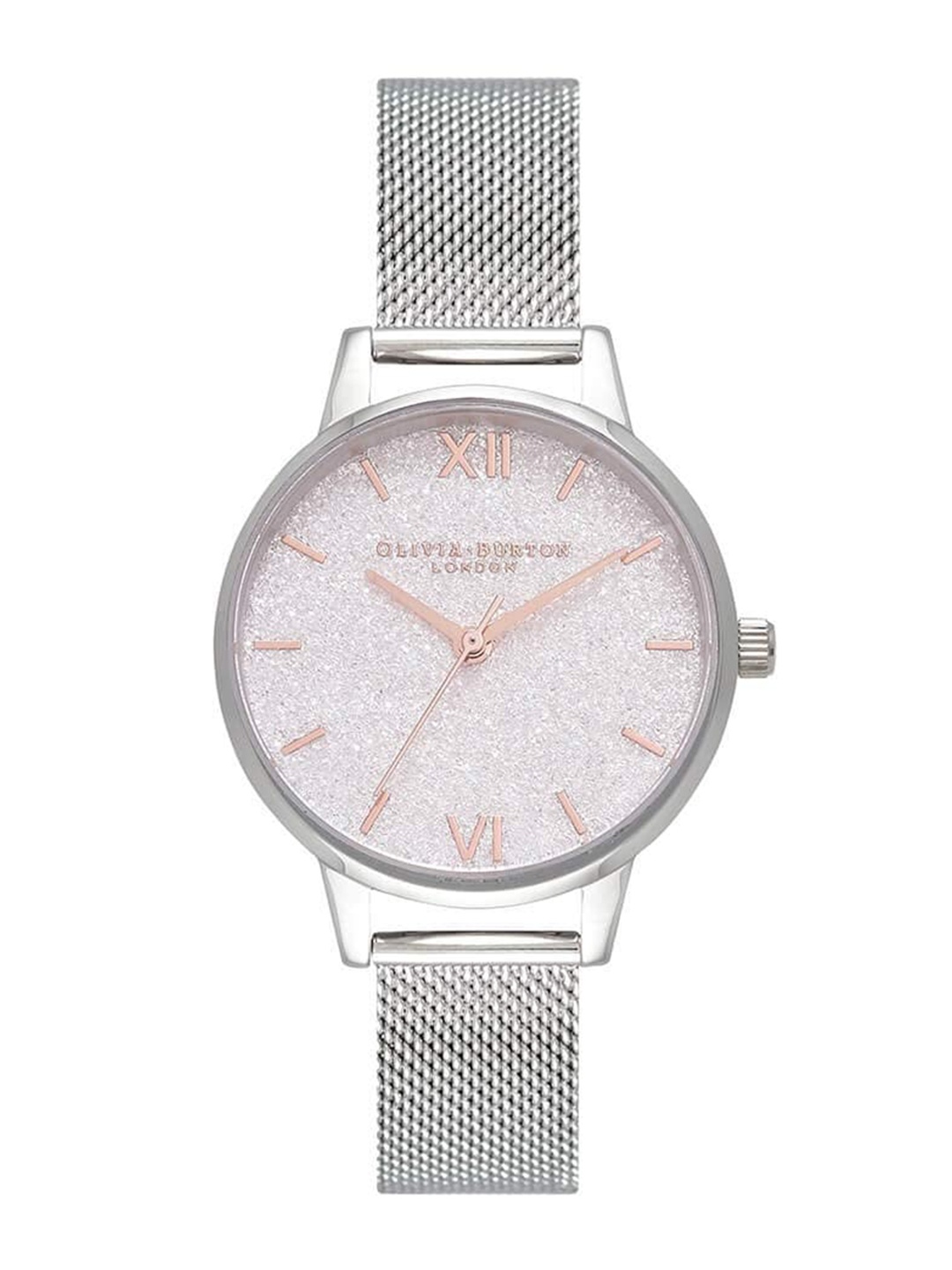 

Olivia Burton Women Brass Dial & Stainless Steel Bracelet Style Straps Watch OB16GD47, White