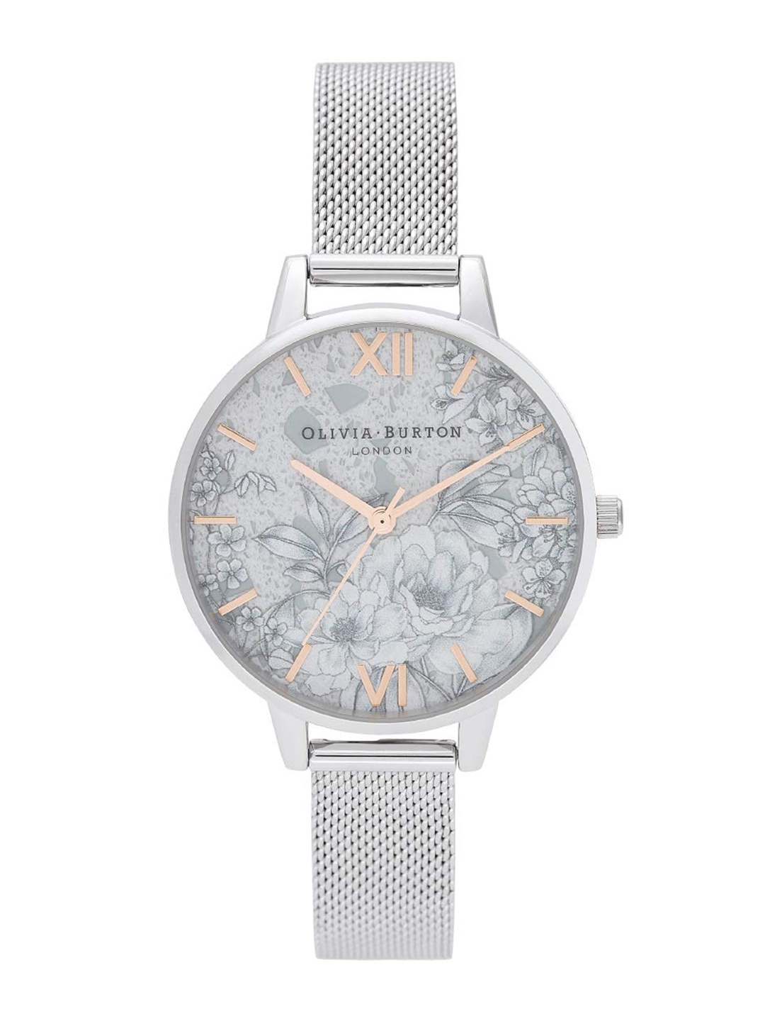 

Olivia Burton Women Round Dial Water Resistance Stainless Steel Analogue Watch OB16TZ06, White
