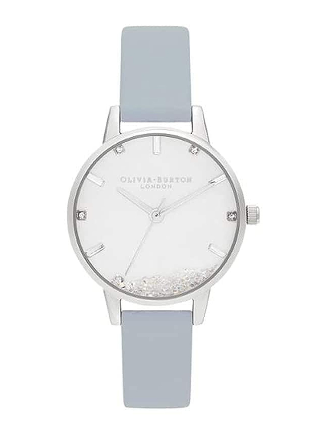 

Olivia Burton Women Leather Straps Analogue Watch OB16SG07, White