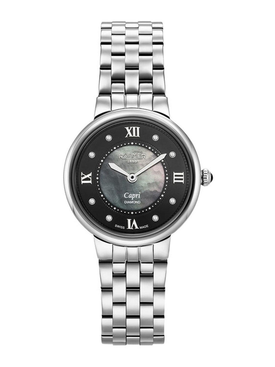 

ROAMER Women Water Resistance Stainless Steel Swiss Made Analogue Watch 859845 41 59 50, Black