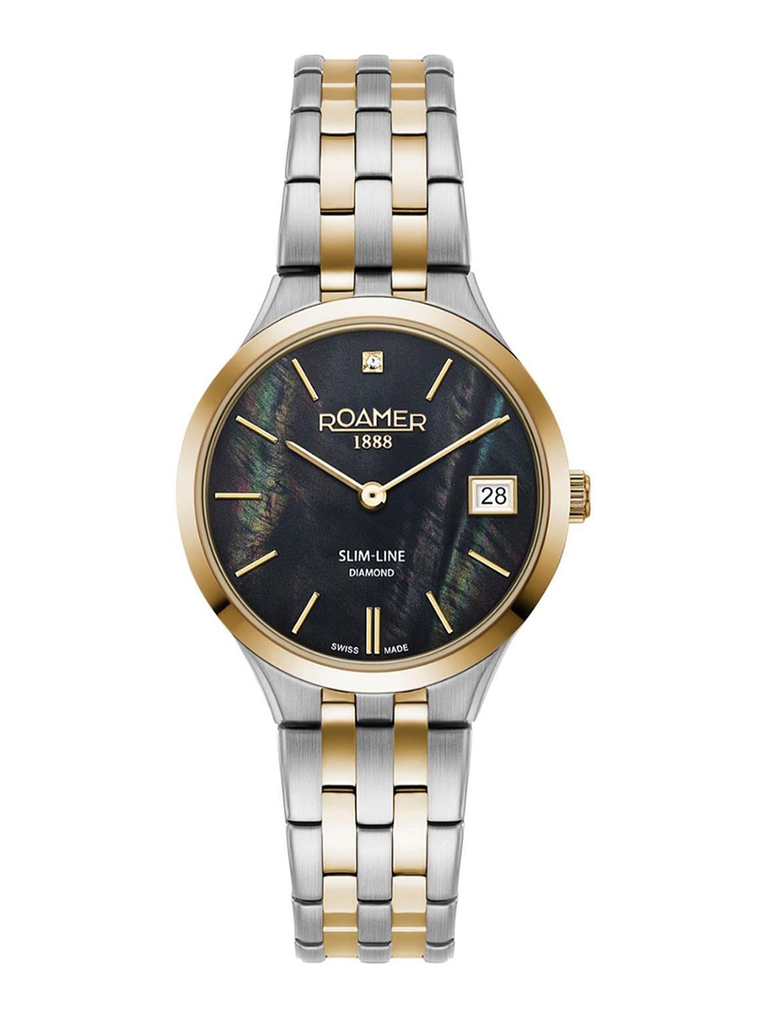 

ROAMER Women Stainless Steel Bracelet Style Straps Analogue Watch, Black