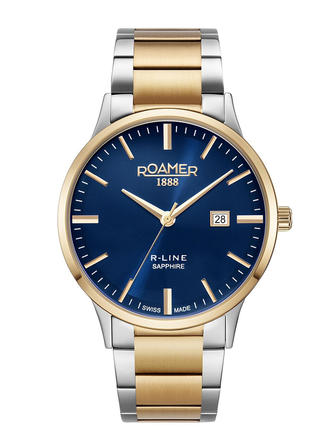 

ROAMER Men Stainless Steel Bracelet Style Straps Analogue Watch 718833 48 45 70, Blue