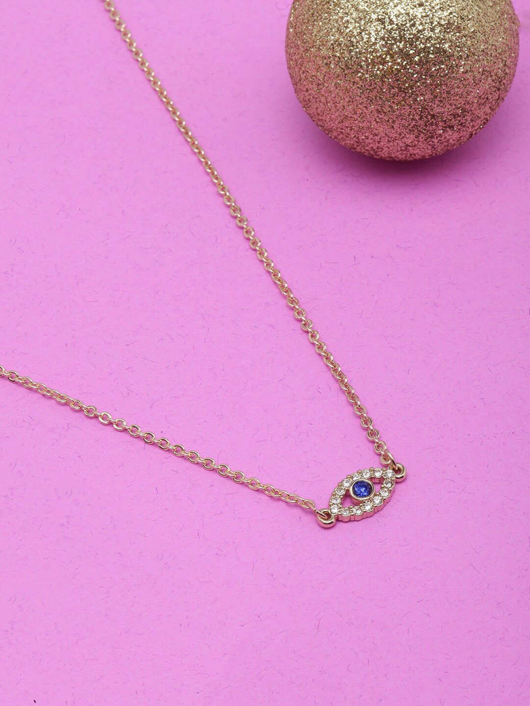 

Stylecast X KPOP Gold-Plated CZ Studded Necklace