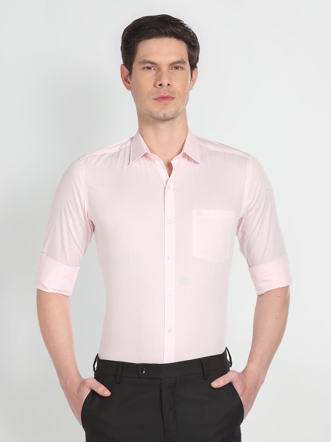 

Arrow Slim Fit Pure Cotton Formal Shirt, Pink