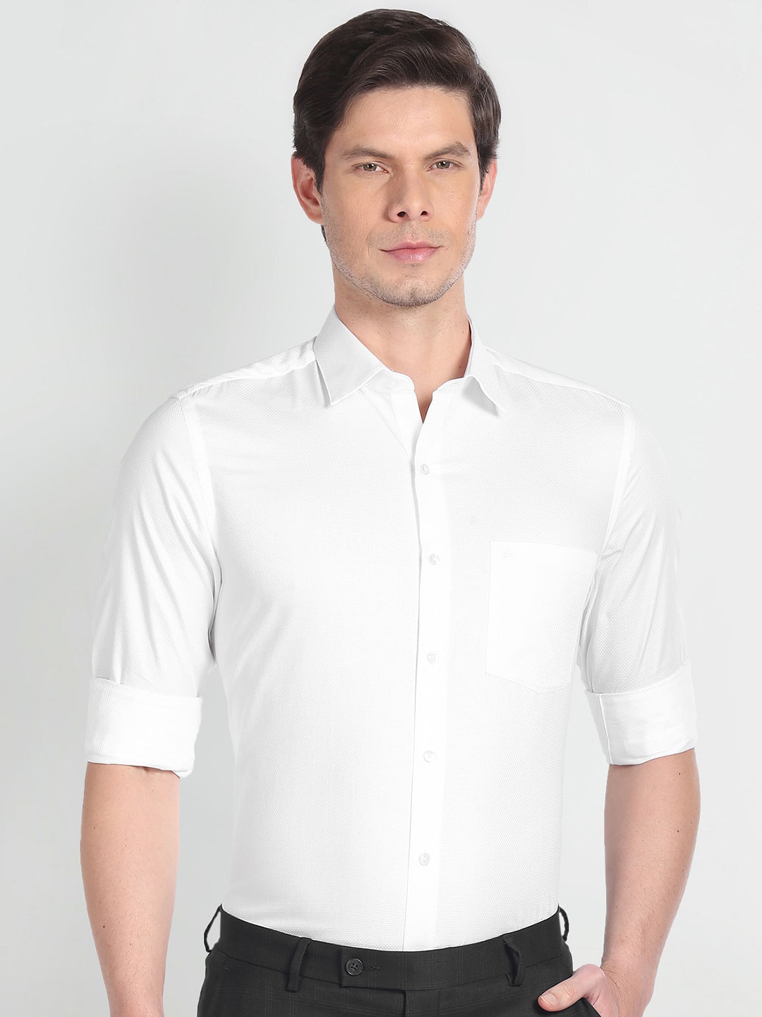 

Arrow Men White Opaque Formal Shirt