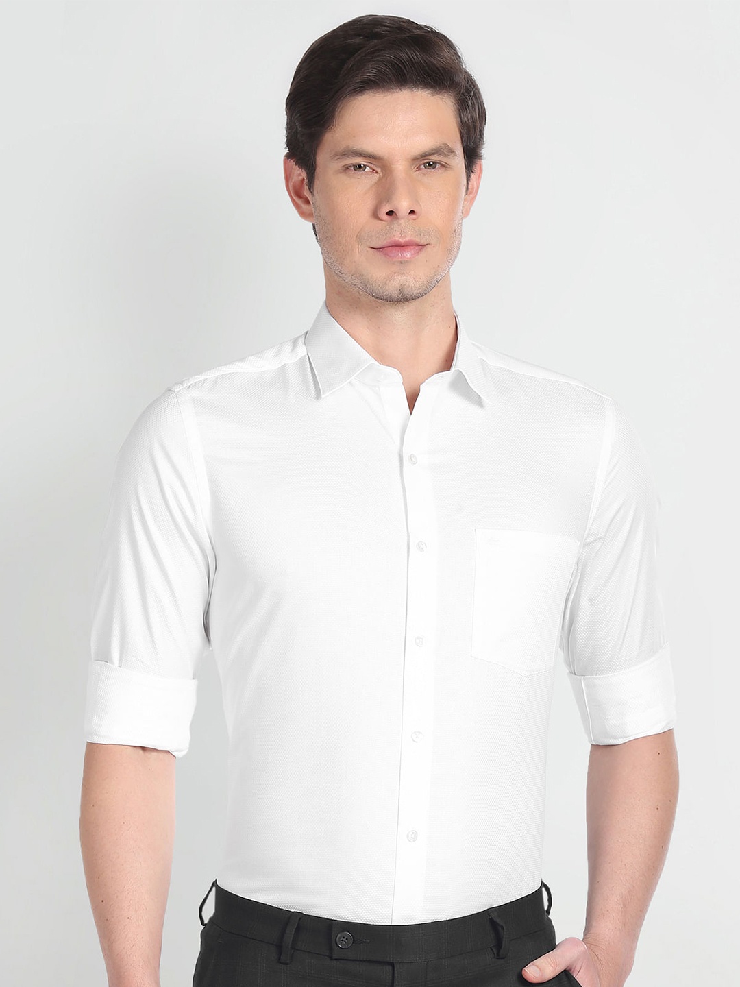 

Arrow Men White Opaque Formal Shirt