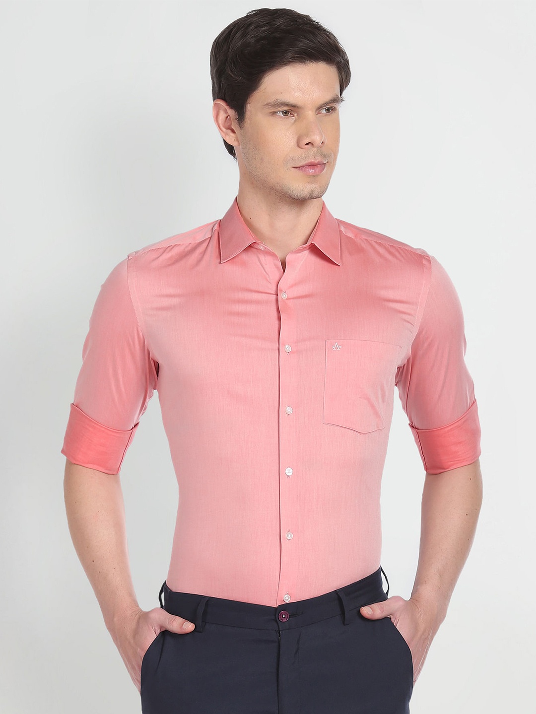 

Arrow Classic Cotton Formal Shirt, Red