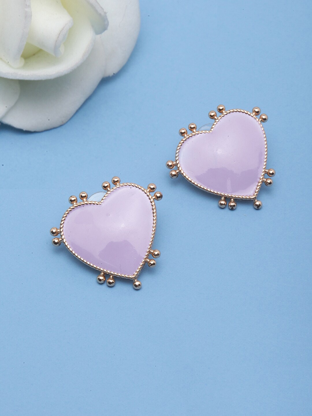 

Stylecast X KPOP Gold-Plated Heart Shaped Studs Earrings