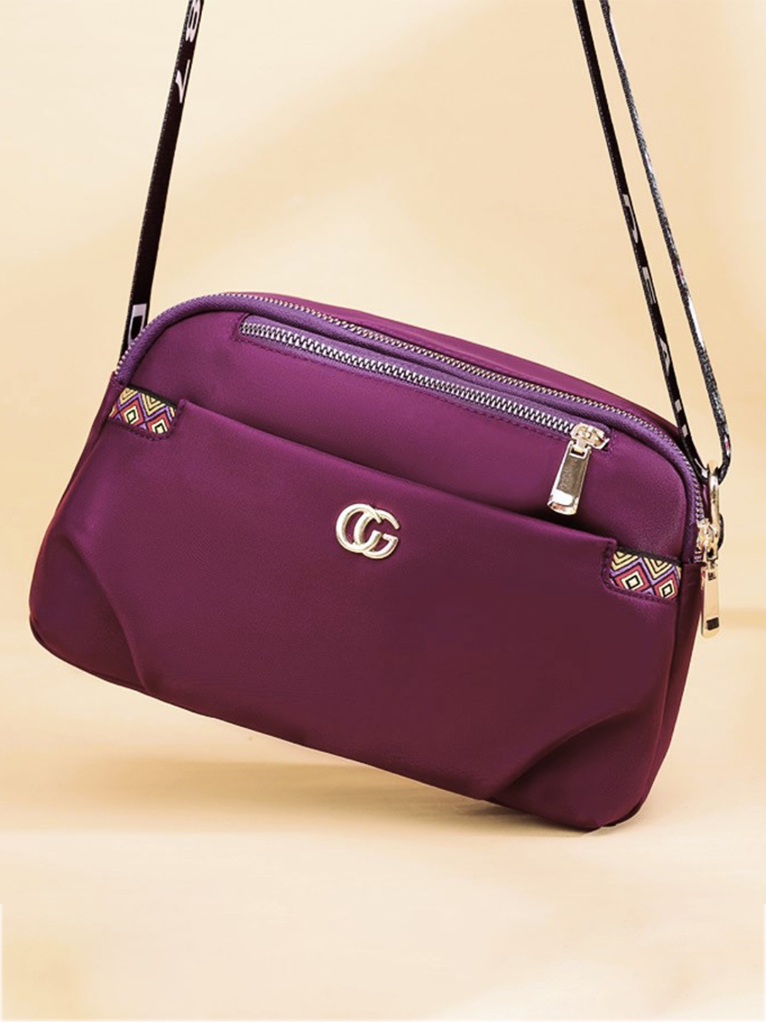 

Diva Dale Structured Sling Bag, Purple