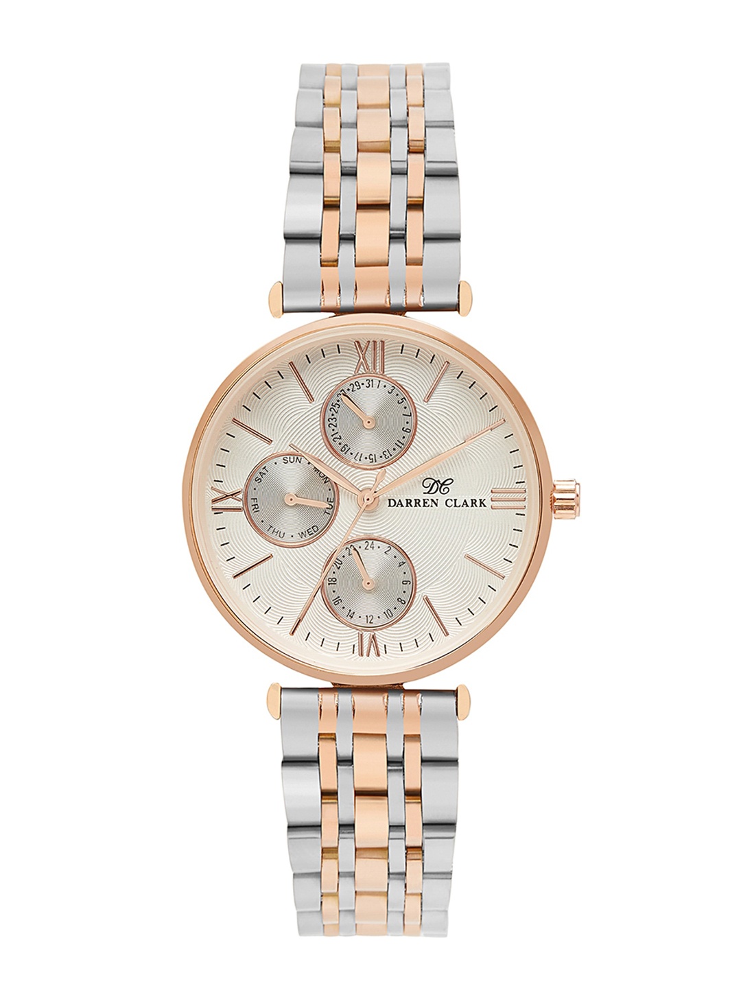 

DARREN CLARK Women Bracelet Style Straps Analogue Automatic Motion Watch-2003L-M0303, Silver
