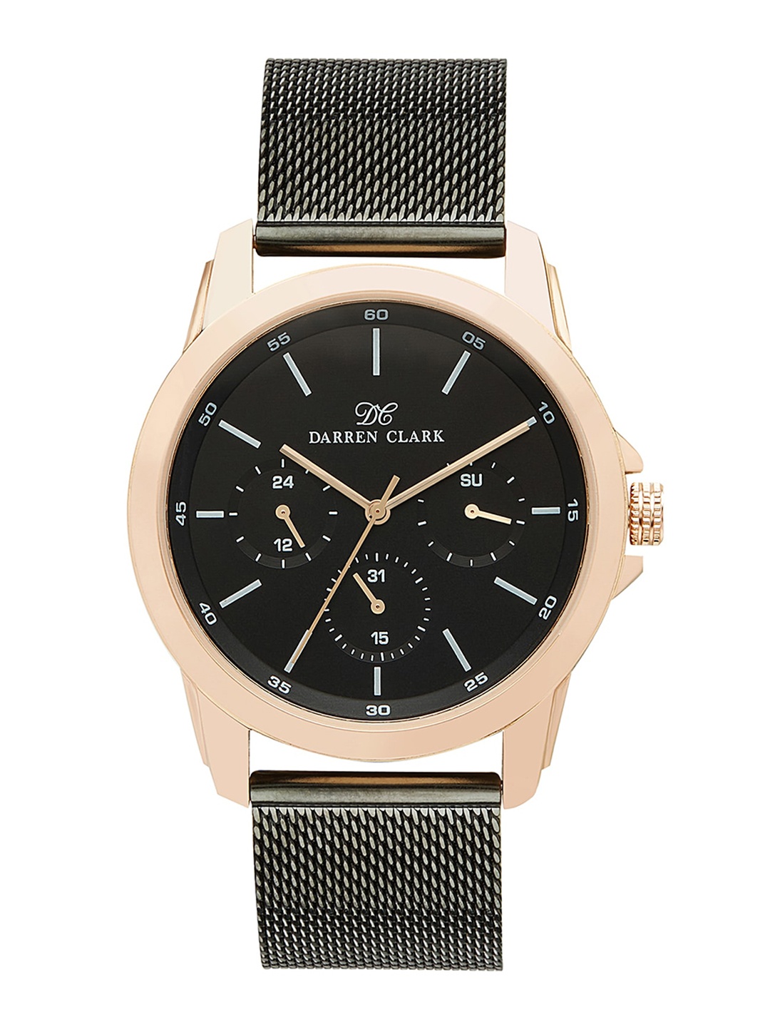 

DARREN CLARK Men Bracelet Style Straps Analogue Watch-1007F-E0304, Black