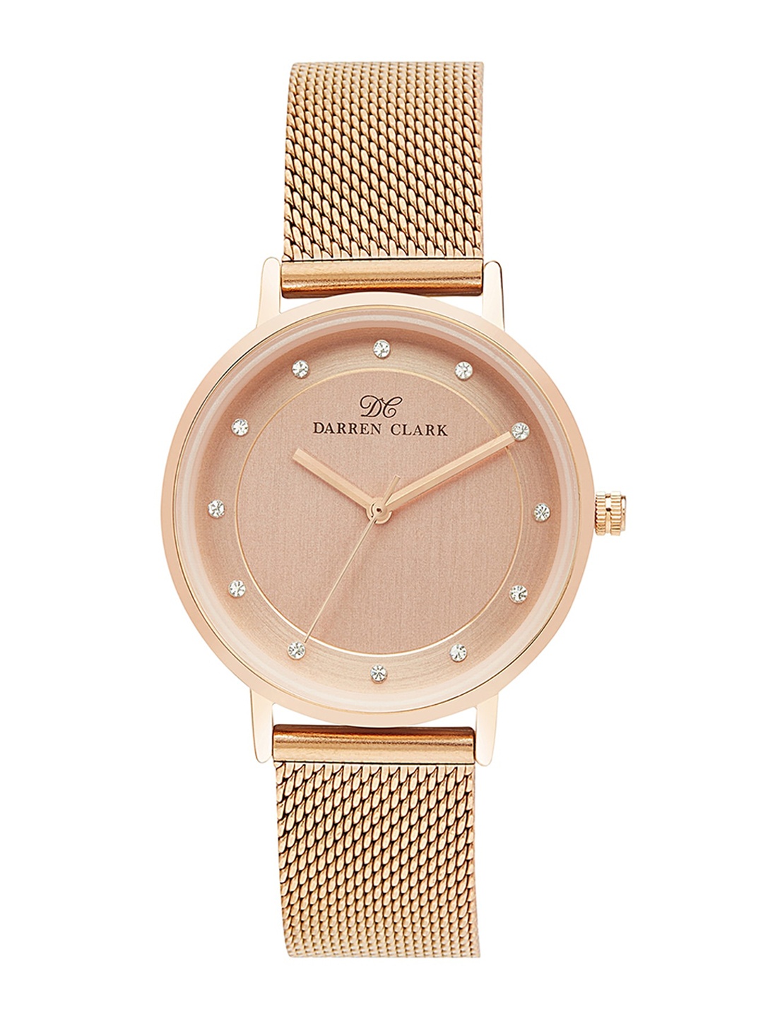 

DARREN CLARK Women Rose Gold-Toned Brass Dial & Rose Gold Toned Analogue Watch 2005C-E0307