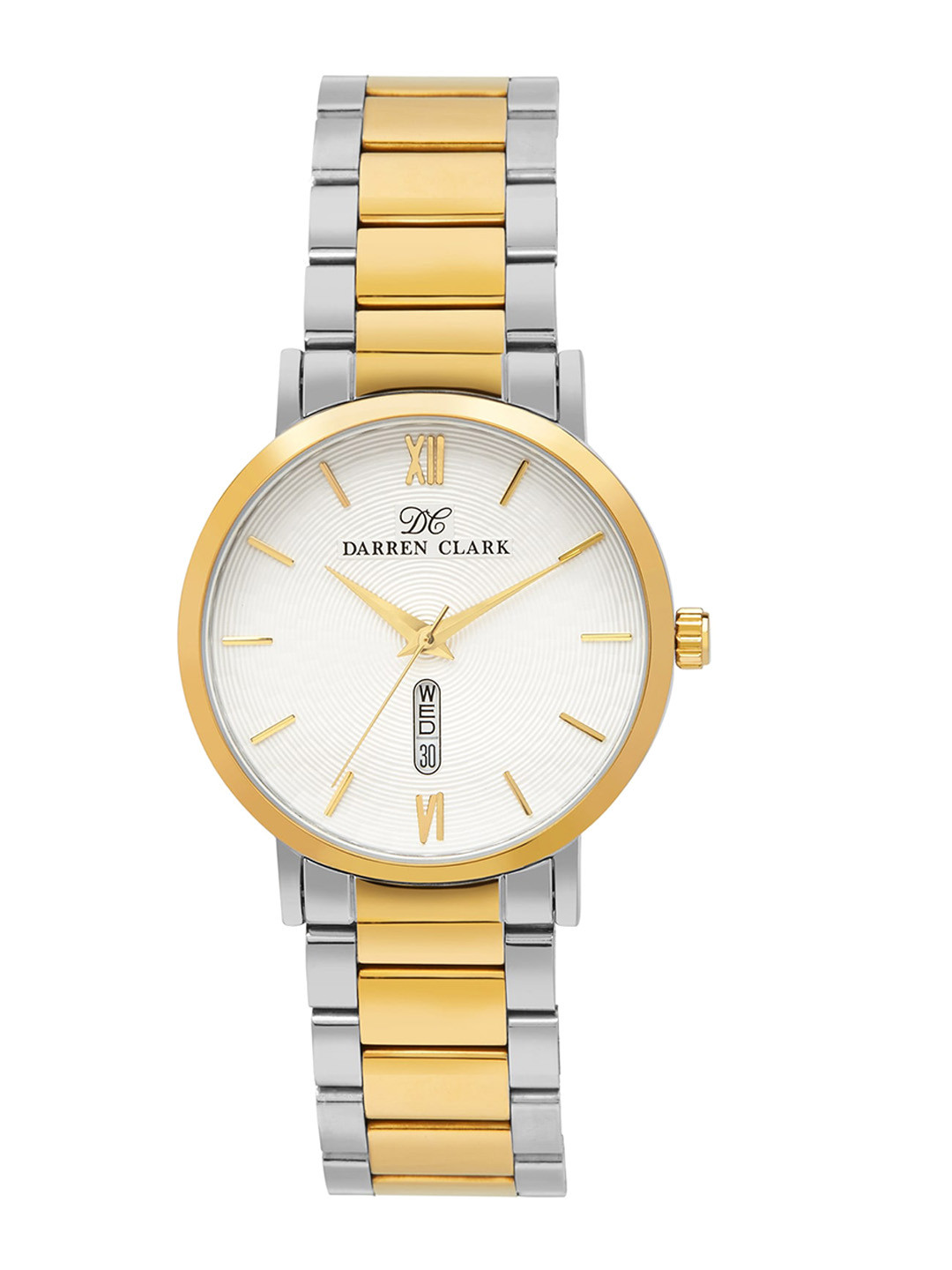 

DARREN CLARK Men Analogue Automatic Motion Powered Watch, Silver