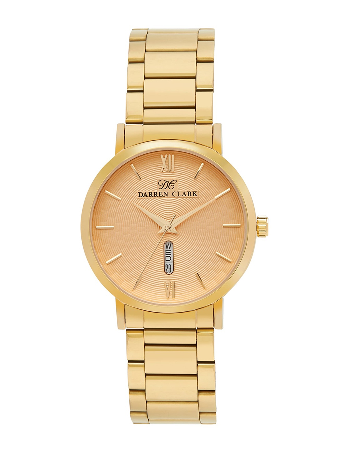 

DARREN CLARK Men Bracelet Style Straps Analogue watch 1002B-M0208, Gold