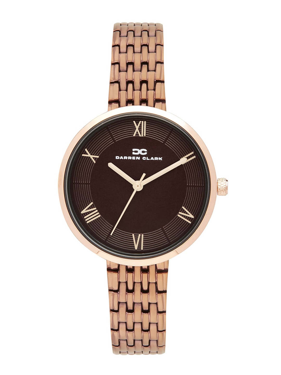 

DARREN CLARK Women Bracelet Style Straps Analogue Automatic Motion Watch, Brown