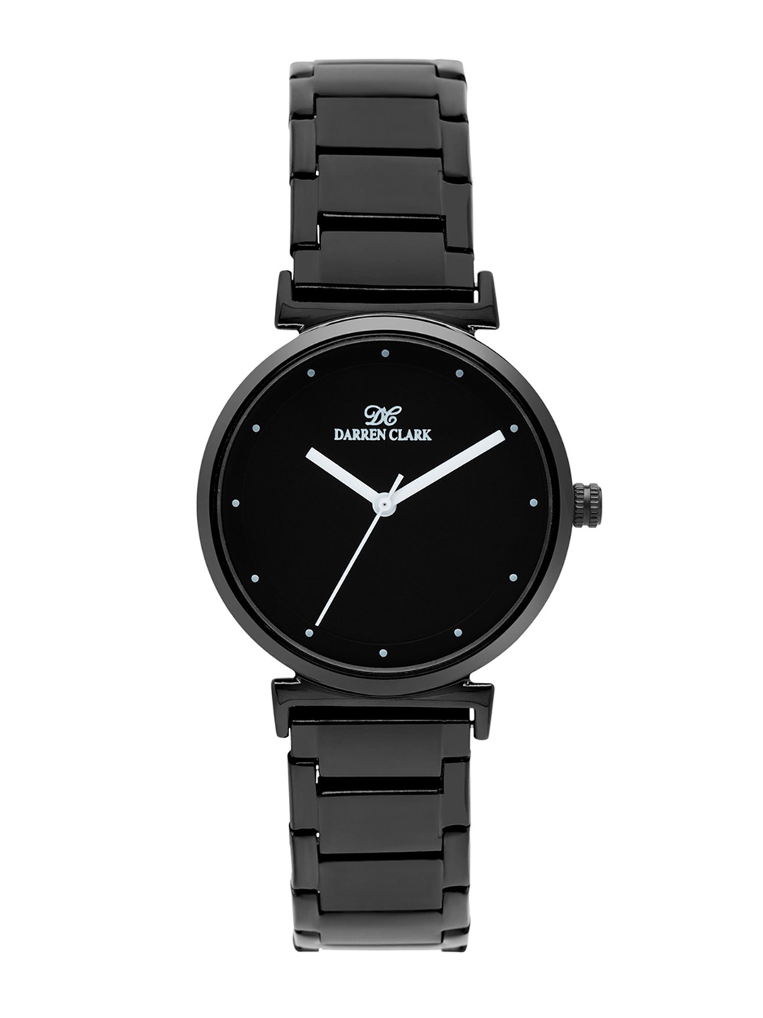 

DARREN CLARK Women Black Brass Dial & Black Bracelet Style Straps Analogue Watch 2001F-M0404