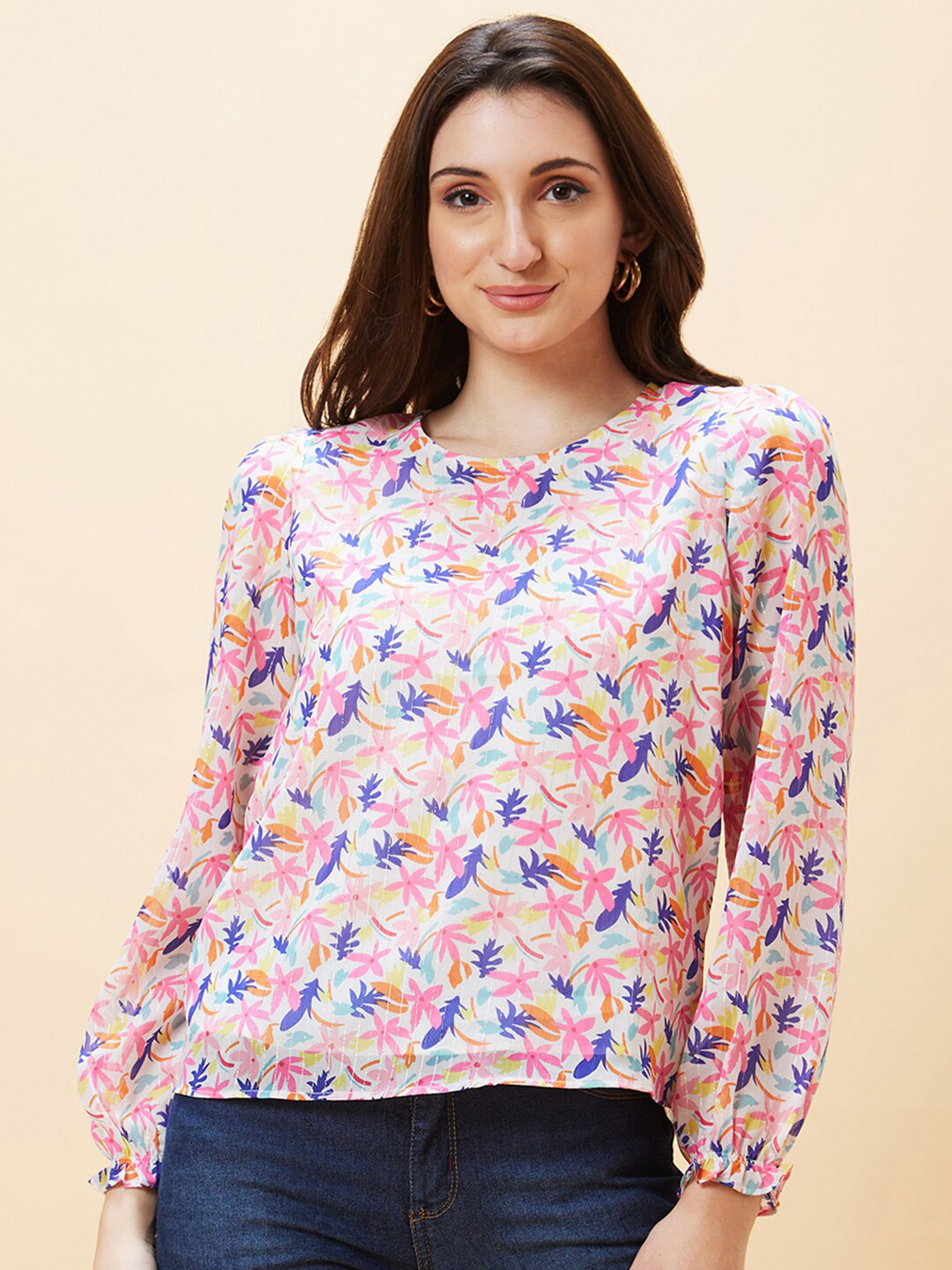 

Globus Floral Printed Top, Multi