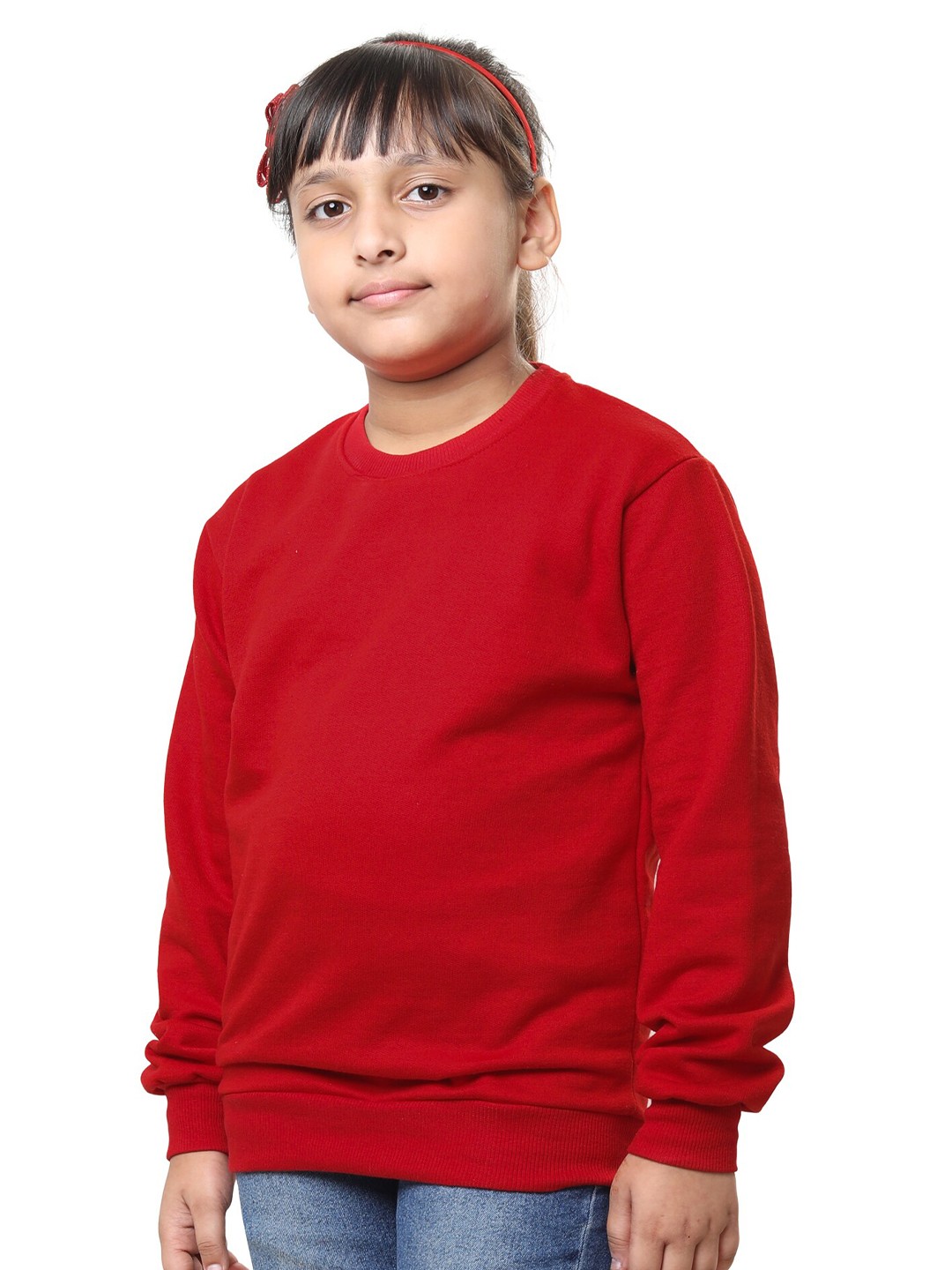

BAESD Girls Fleece Pullover Sweatshirt, Red