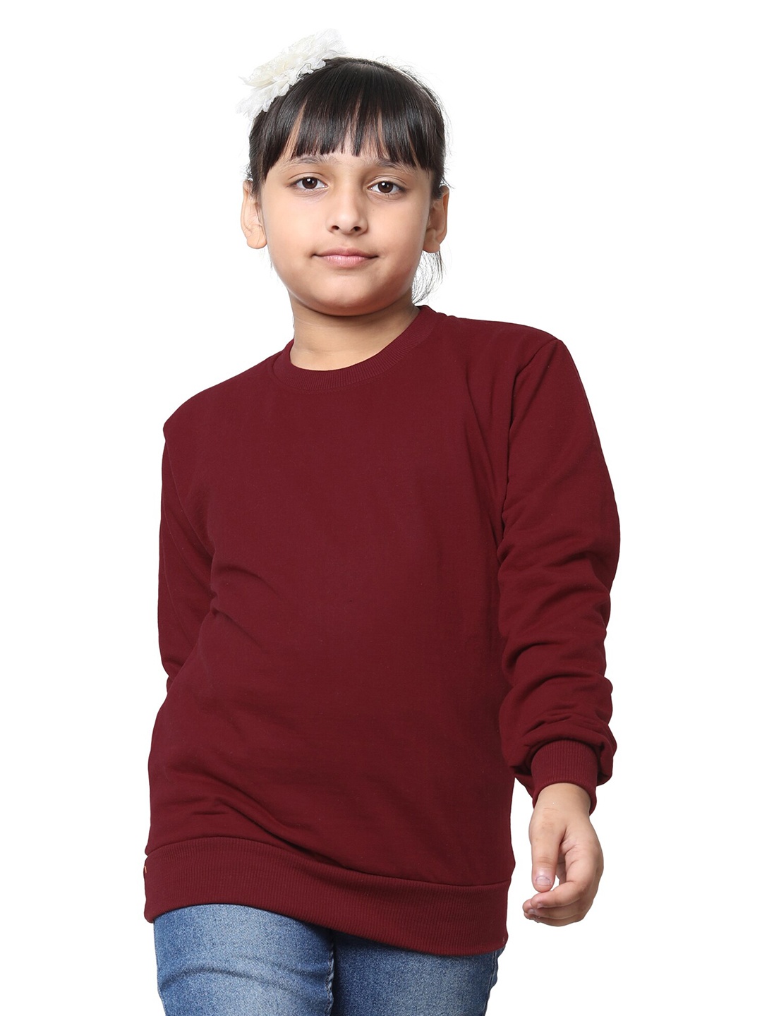

BAESD Girls Fleece Pullover Sweatshirt, Maroon