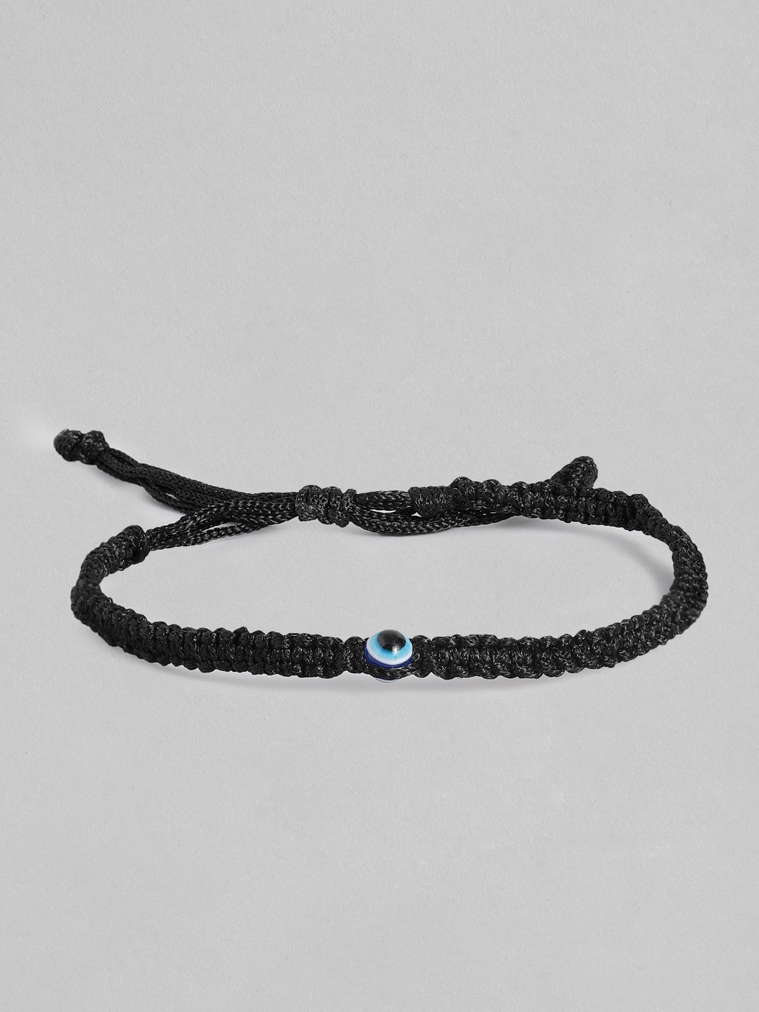 

Sangria Women Beaded Evil-Eye Anklet, Black