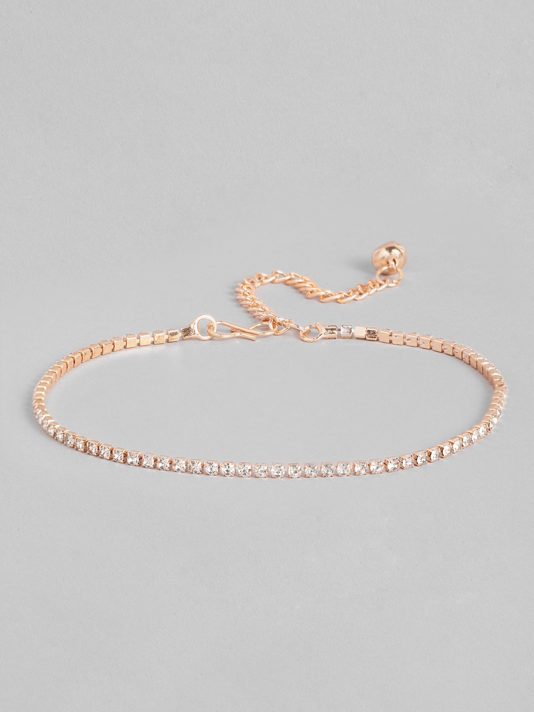 

Sangria Women Gold-Plated Stone Studded Anklet