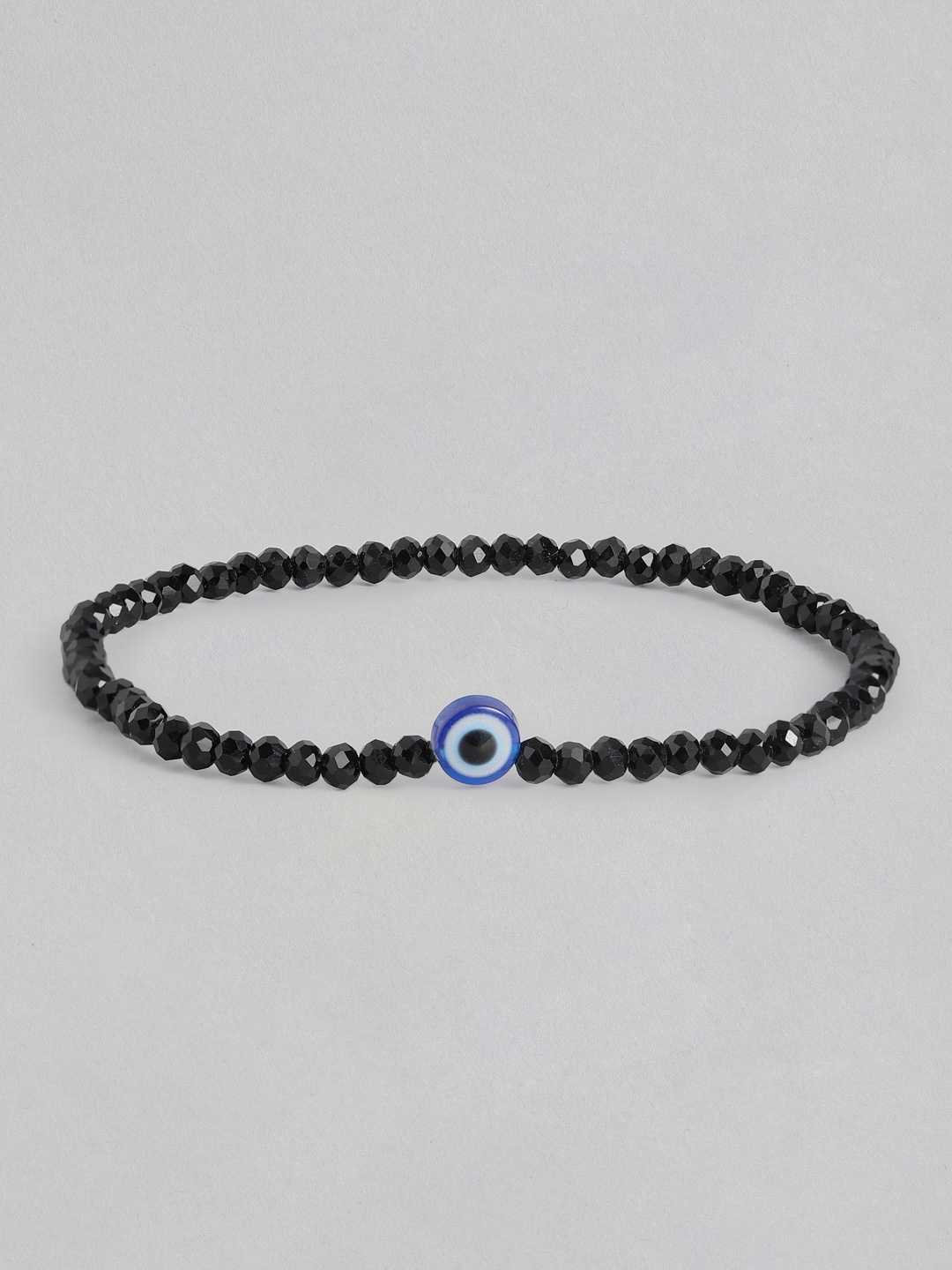 

Sangria Women Beaded Evil-Eye Anklet, Black
