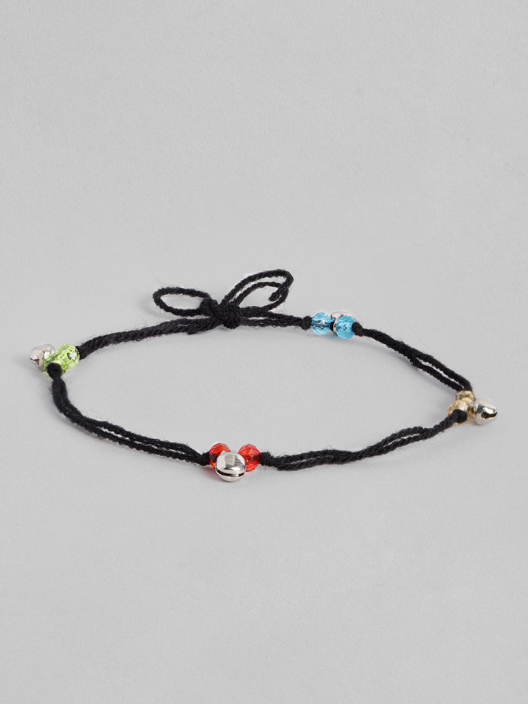 

Sangria Women Beads Studded Anklet, Black
