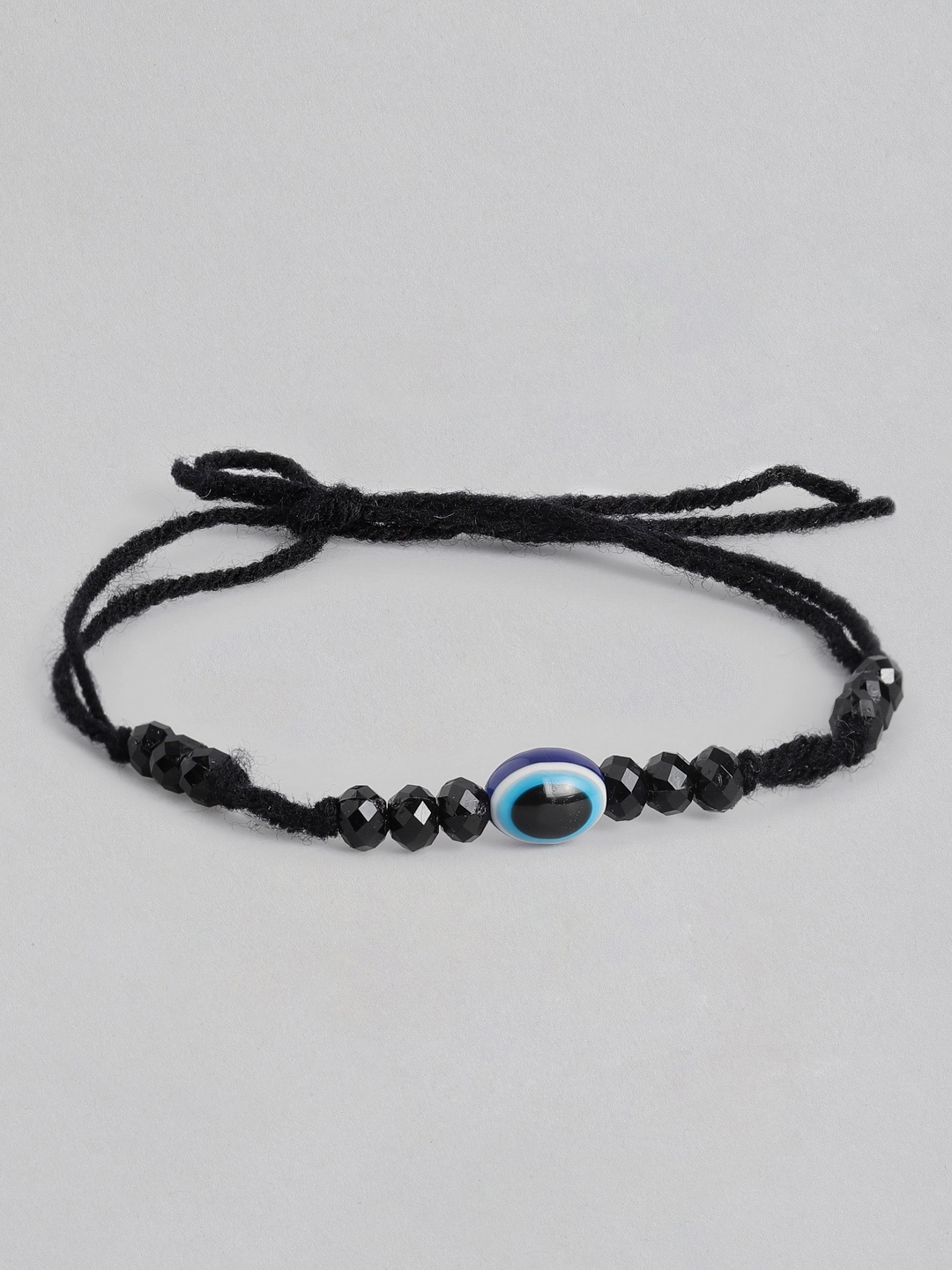 

Sangria Women Beaded Evil-Eye Anklet, Black