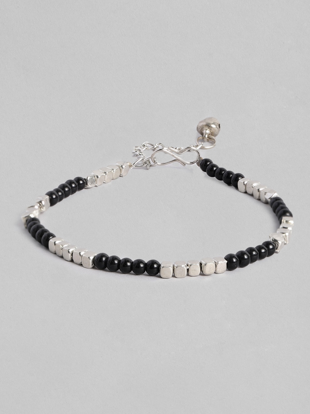 

Sangria Women Beads Studded Anklet, Silver