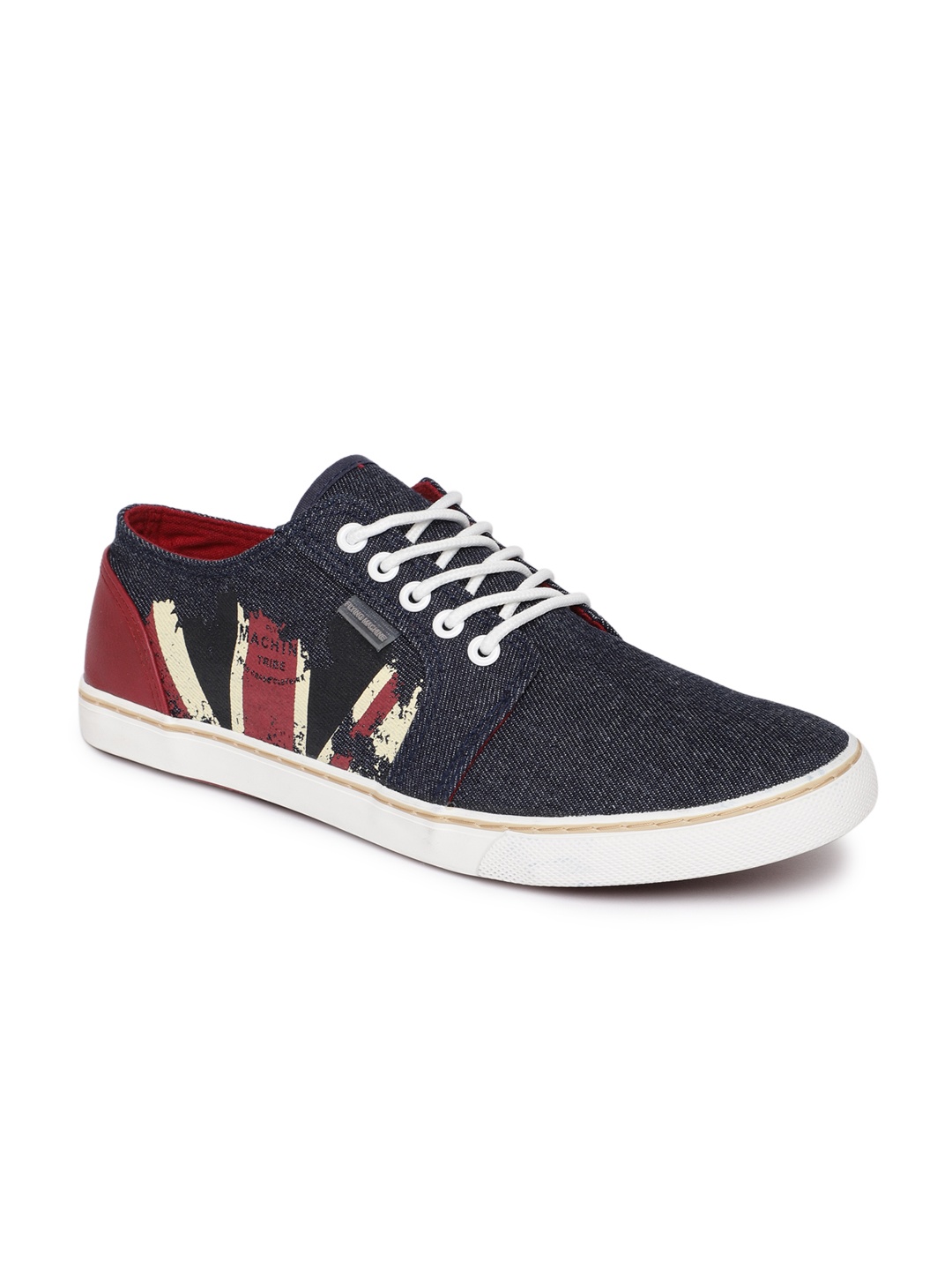 

Flying Machine Men Blue & Red Casual Shoes