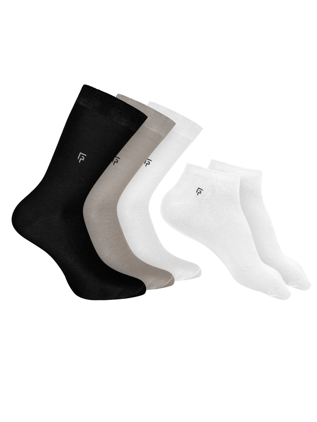 

FOOTPRINTS Men Pack Of 5 Anti-Odour & Anti-Bacterial Socks, Black