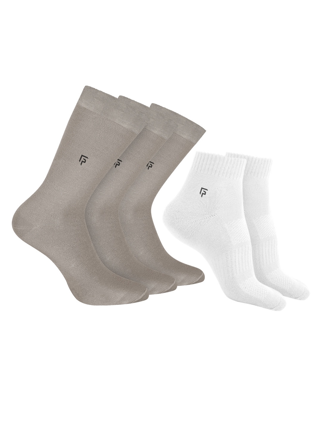 

FOOTPRINTS Men Pack Of 5 Anti-Odour & Anti-Bacterial Socks, White